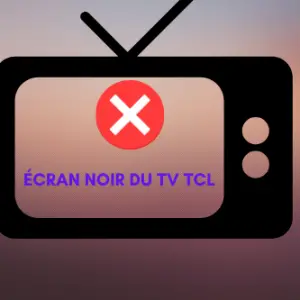 Écran noir du TV TCL, Bleu ou Sombre